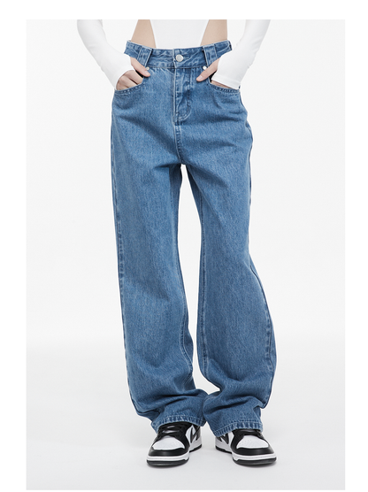 Washed Pocket Studded Jeans for Women