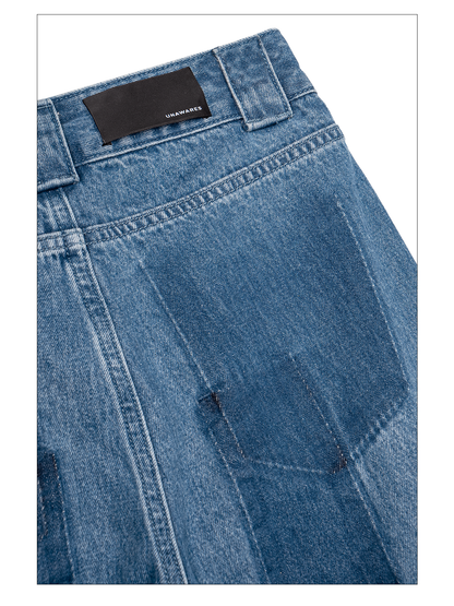 Washed Pocket Studded Jeans for Women