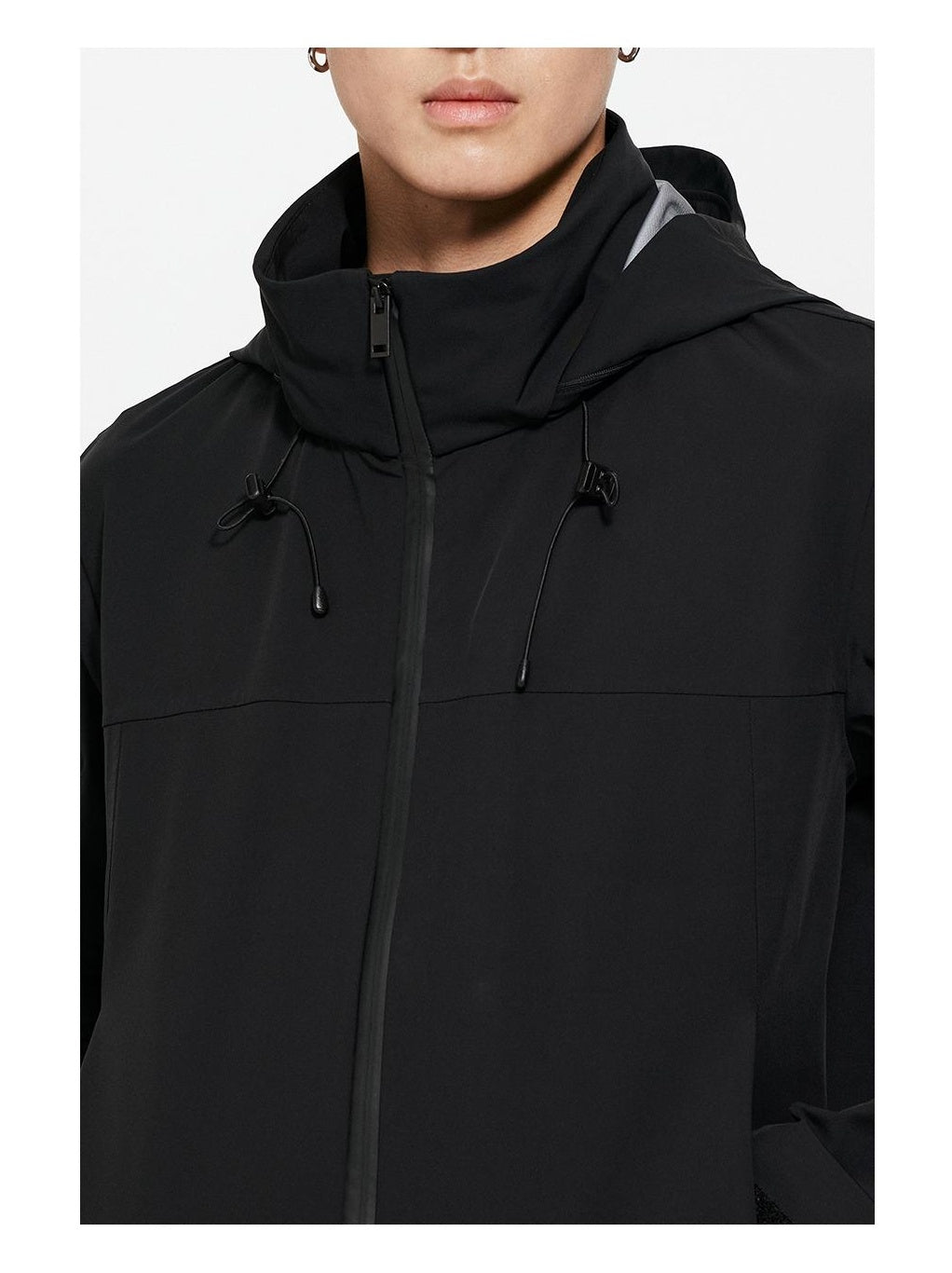 Waterproof Hooded Windbreaker Jacket with Taped Seams