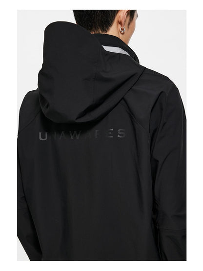 Waterproof Hooded Windbreaker Jacket with Taped Seams