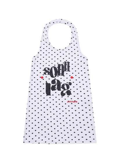Achihara Polka Dot Backless Halter Top