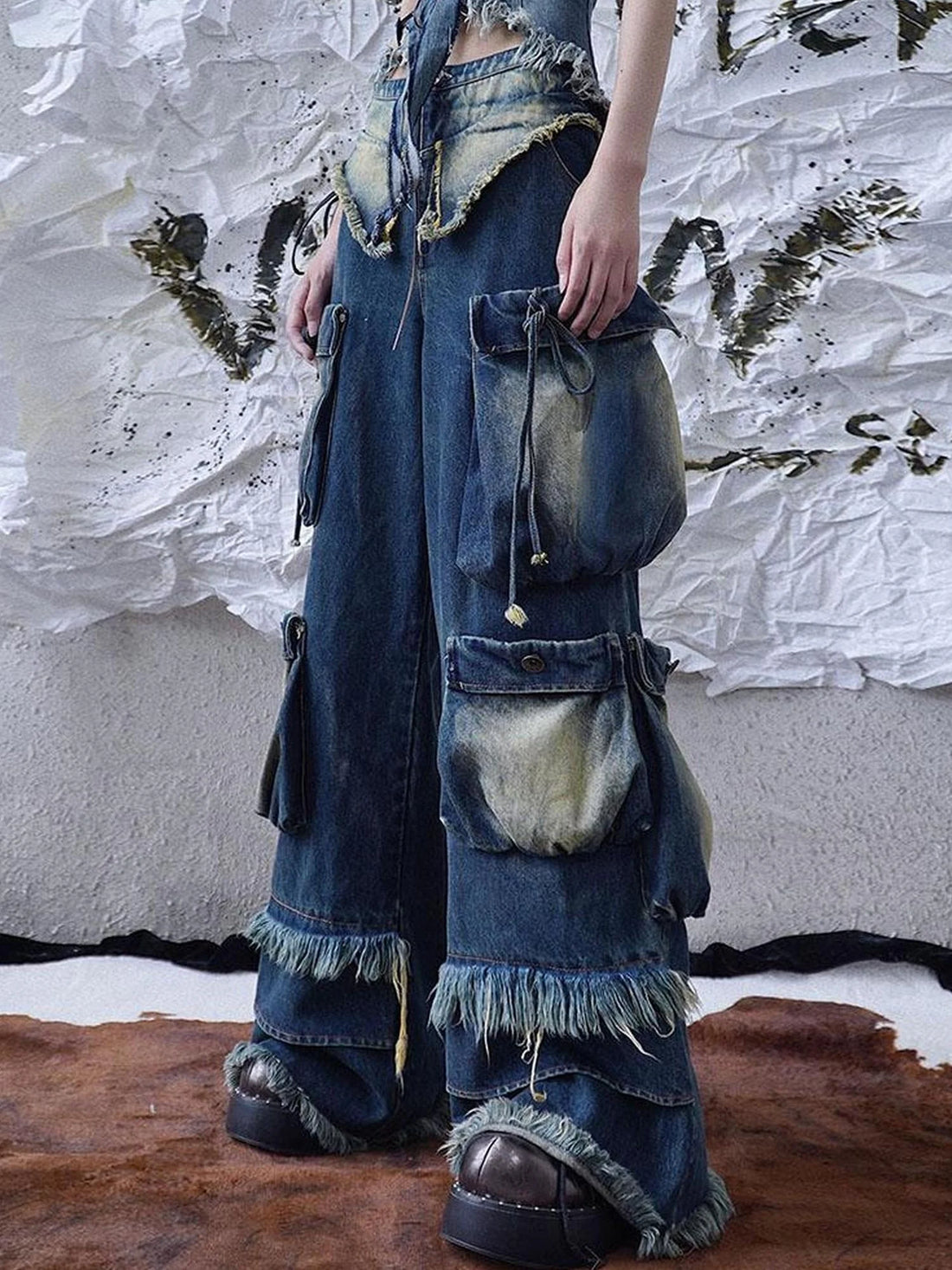 West Coast Summer Vintage Washed Denim Jeans Wilderness Walk