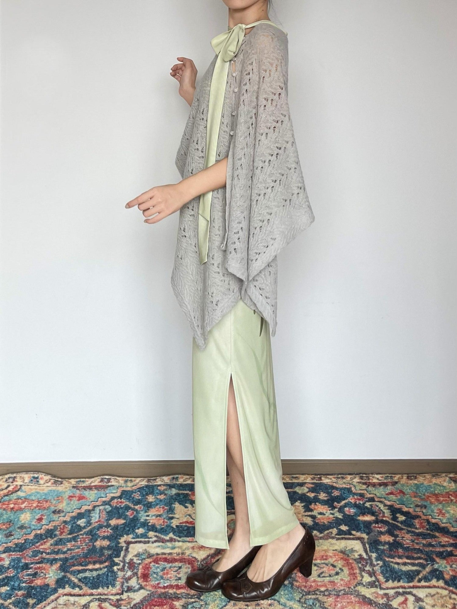 Wet Tail Breathable Vintage Floral Sleeveless Casual Stretch Bodycon Maxi Dresses