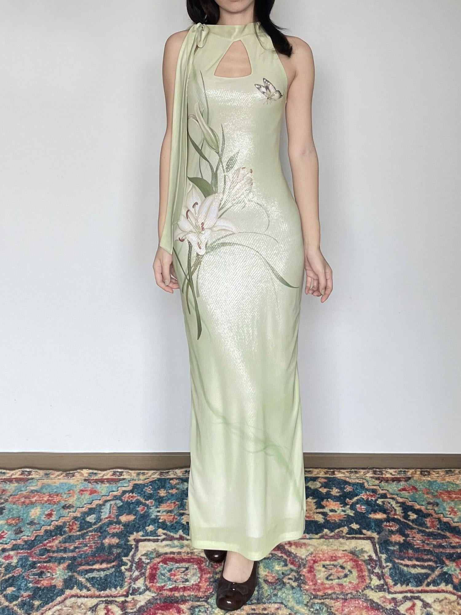 Wet Tail Breathable Vintage Floral Sleeveless Casual Stretch Bodycon Maxi Dresses