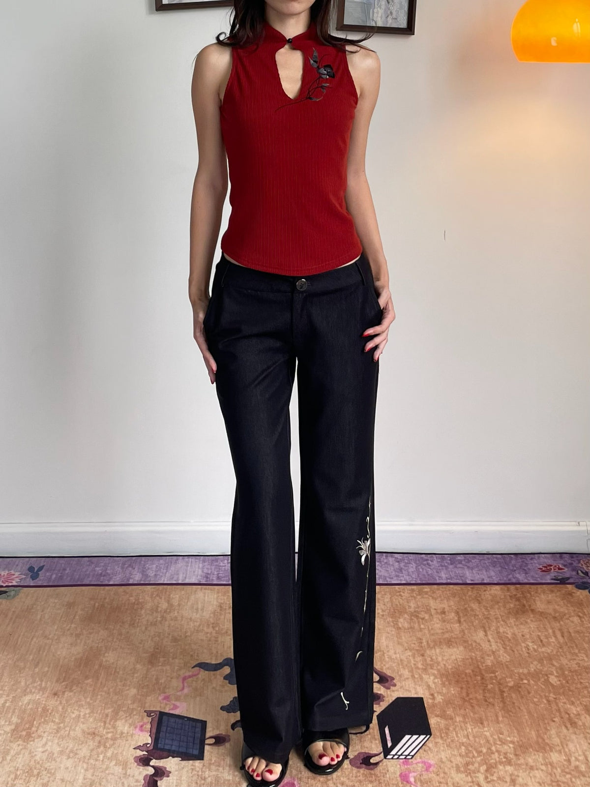 Wet Tail Chinese Style High Waist Women&