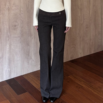 Wet_Tail_Chinese_Style_Striped_Spliced_Low_Waist_Cotton_Women&