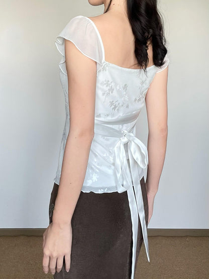 Wet Tail Lily Of The Valley Floral Print Women&