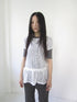 Updateang project Star Print Lace Top With Drawstring Waist