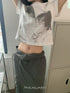Updateang project Vintage Portrait Print Cropped Tee Summer 2022
