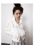 Achihara Short Heavy Hooded Sweater With Rhinestones