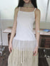 Updateang project Summer Layered Dot Mesh Spliced Cami Top