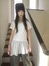 Updateang project Vintage Sheer Floral Hem V Neck T Shirt Long Sleeve