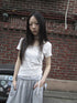Updateang project Floral Lace Trim Tee Lightweight Summer Top