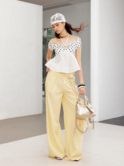 Sheer Leopard Print Off Shoulder Beaded Crop Top