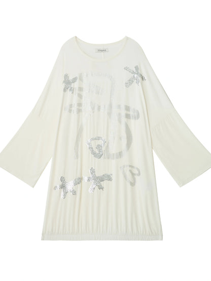 Dancing Bobo Monster Glitter Loose Tee