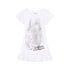 Achihara Summer Dream White Ruffle Hem T-shirt Dress