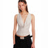 ALINNV STUDIO Acetate Knit V-Neck Tank Top and Camisole Two-Piece Set