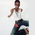 2th Desire Deconstructed V Neck Lace Trim Backless Sleeveless Top