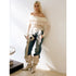 2th Desire Lace Up Crochet Sweater With Fringe Detail