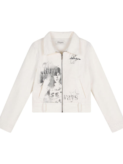 Achihara Punk Rock Joan Jett Denim Jacket