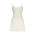 YOSHUYUKI Yoshuyuki Jacquard Slip Dress Convertible Knit Gown Black White
