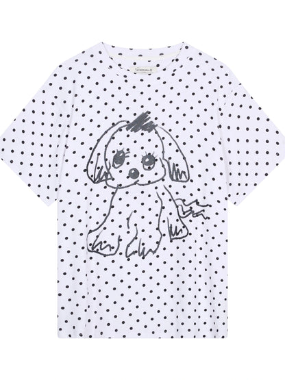 Toee Graphic Print Relaxed Fit Knit T Shirt