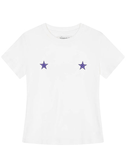 Sleepless Stars Embroidered Tee