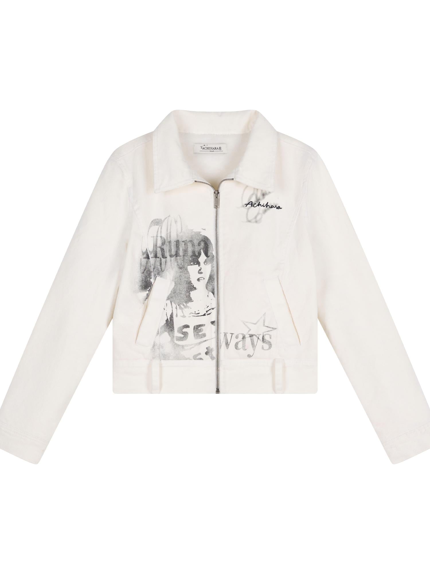 Achihara Punk Rock Joan Jett Denim Jacket