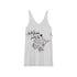 Achihara White Floral Print V-Neck Slip Dress Loose Fit Midi