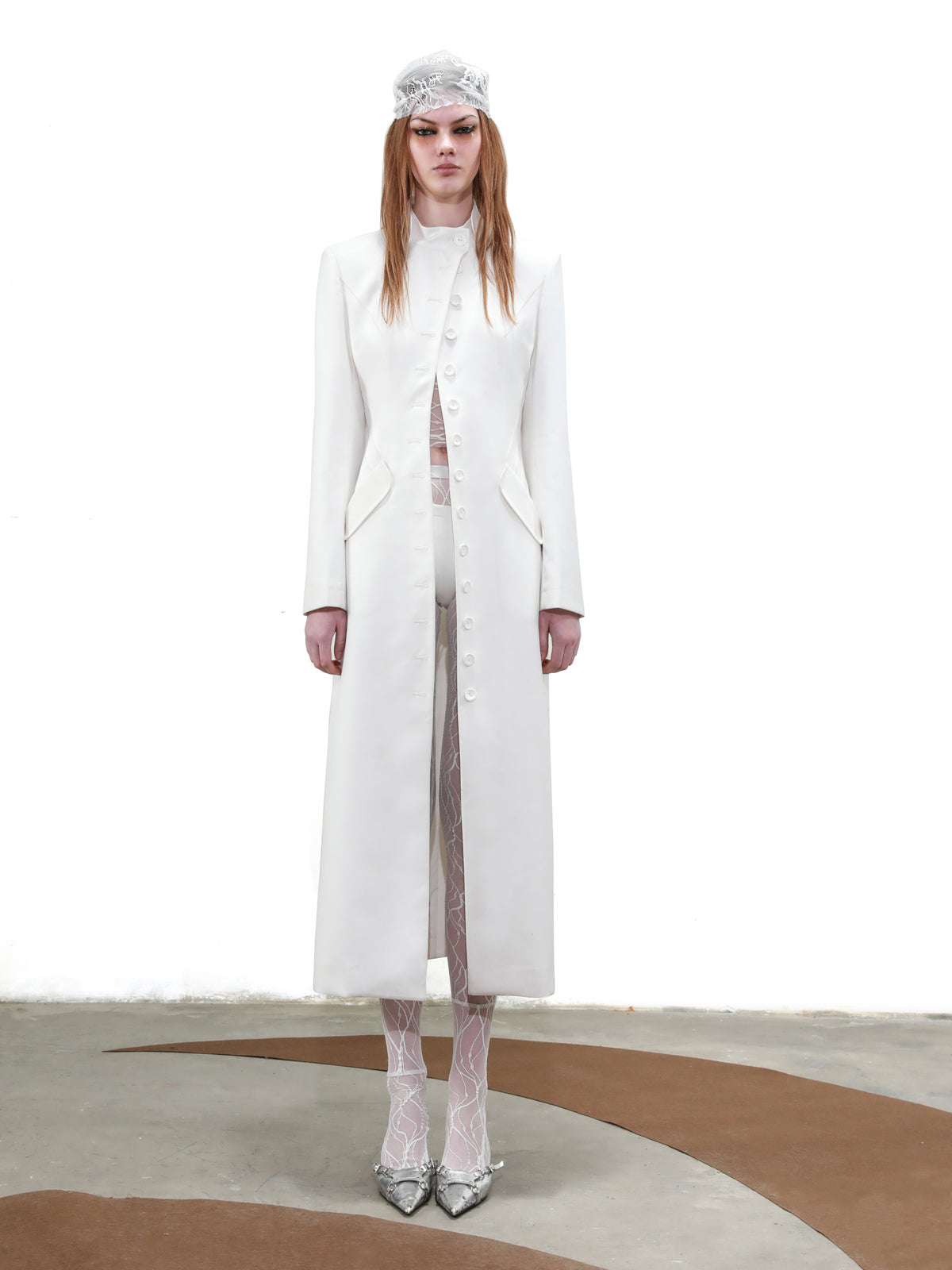 UpdateNN NORTH NODE Planetary Procession Long Trench Coat with Buttons