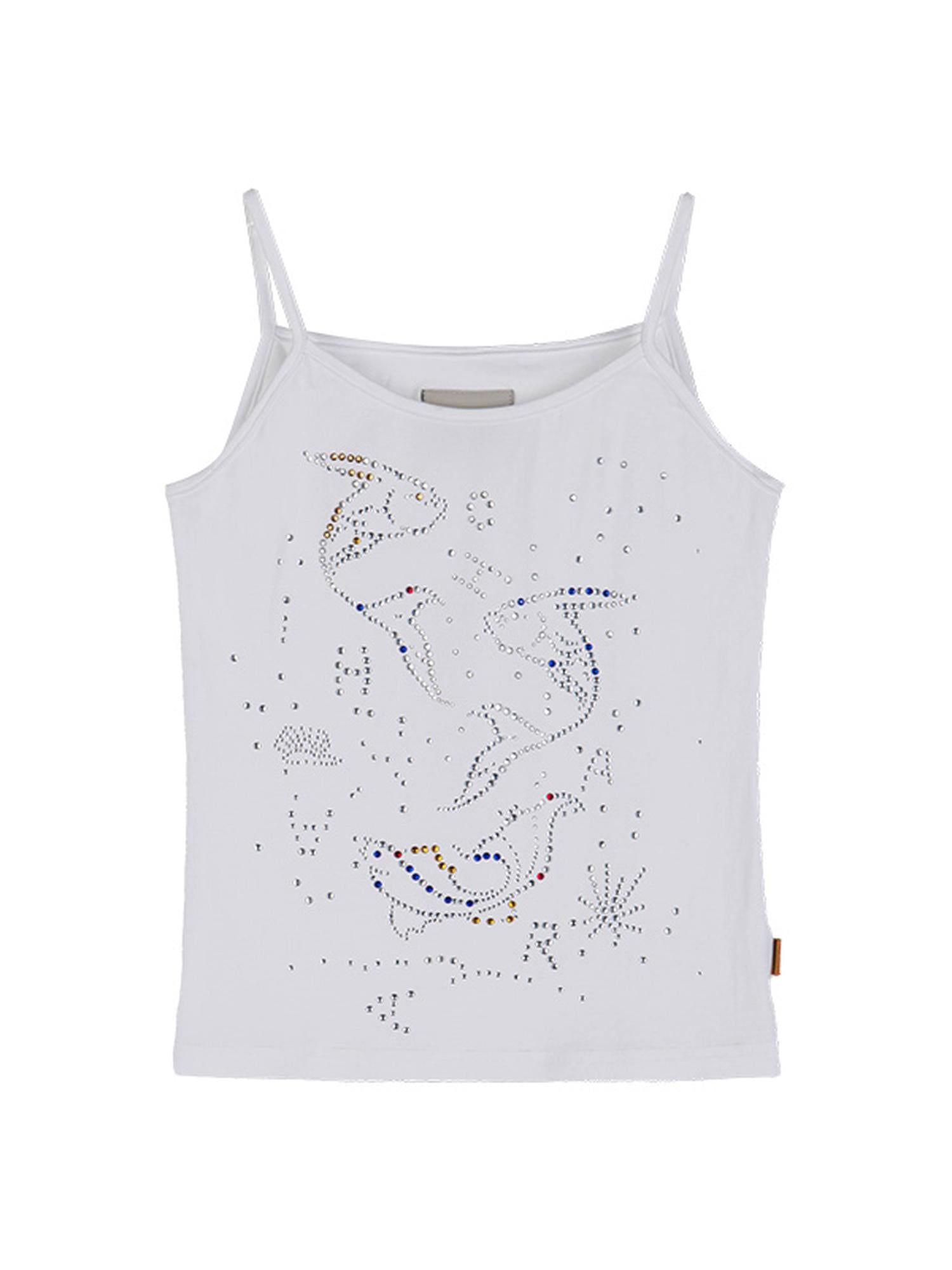 Achihara Tropical Fish Rhinestone Summer Tee &amp; Tank Top Set