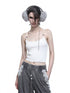 NN NORTH NODE Crescent Moon Beaded Knit Halter Set