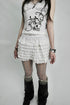 ang project Vintage Flounce Hem Ruffle Shorts With Elastic Waist