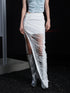 UpdateNN NORTH NODE Distressed Denim Skirt With Frayed Hem