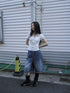 Updateang project Vintage Lace Trim Ruffled Button Detail Slim Fit Tee With Scarf