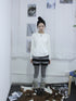 Updateang project Women Basic Solid Color Stretch Round Neck Long Sleeve T Shirt