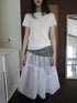 ang project Sheer Layered Ruffle Tie Waist Skirt