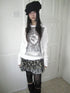 Updateang project Vintage Print Knit Sweater Long Sleeve Autumn Elastic
