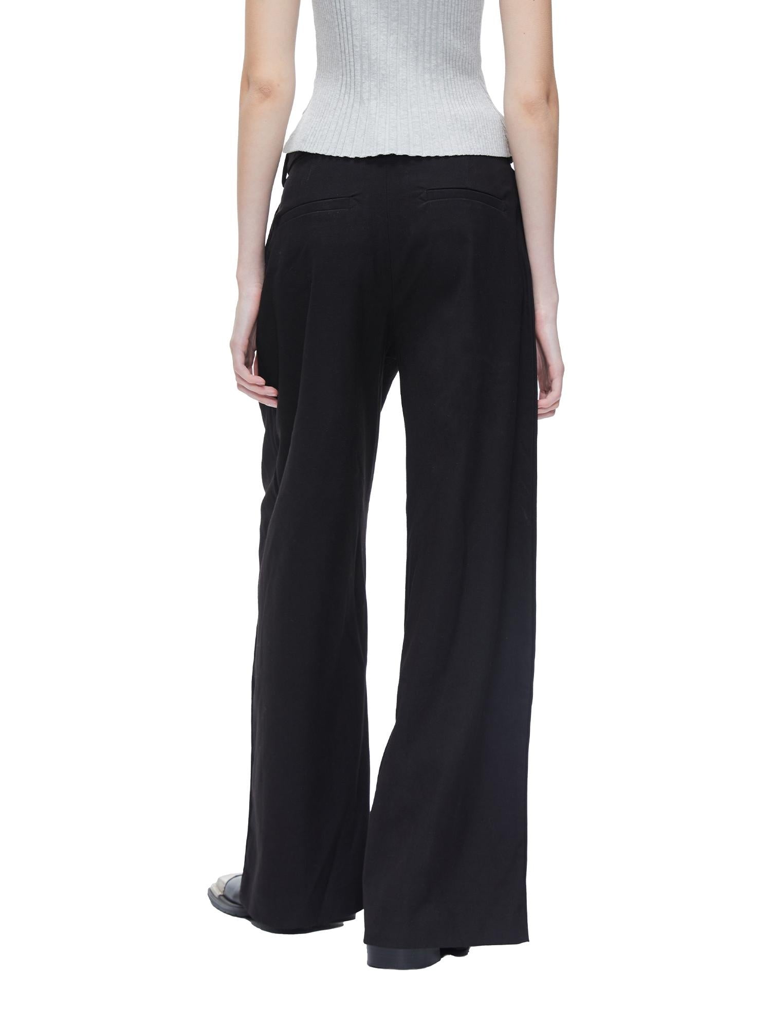 Wide Leg Trousers High Waisted Suit Pants With A Drape Effect 20