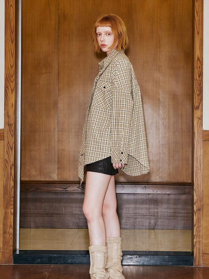 DIDDI MODA Wild Leopard Embroidered Sporty Jacket Deconstructed PU Bow Coat
