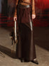 Unshrouded Fringe Suede Maxi Skirt