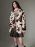 DIDDI MODA Winter Animal Print Faux Fur Blazer Coat