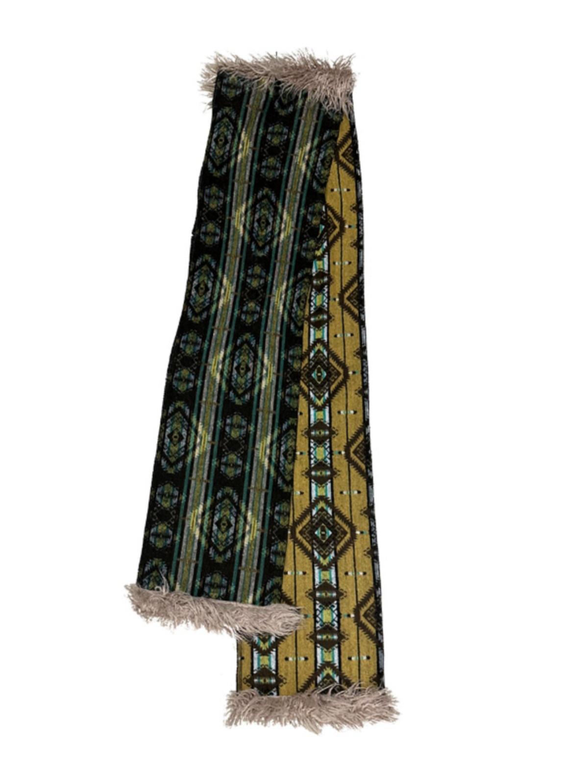 Winter Boho Fringe Plaid Scarf for Women Cozy Long Pashmina Wrap
