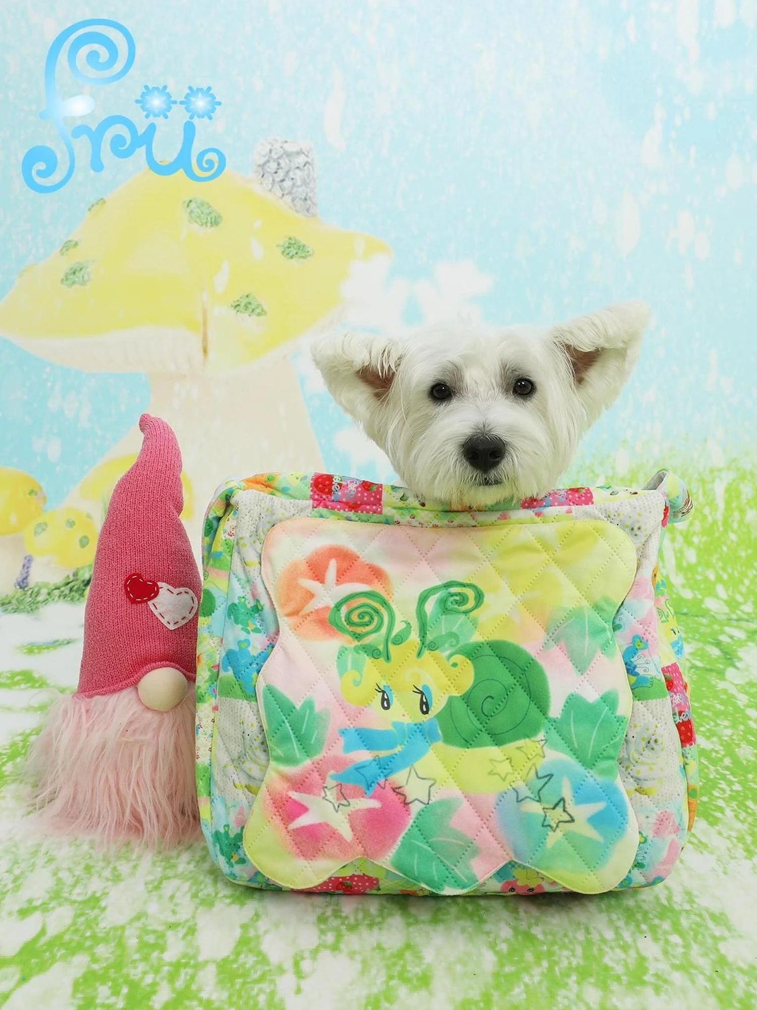 Winter Fun Print Quilted Kids Crossbody Bag