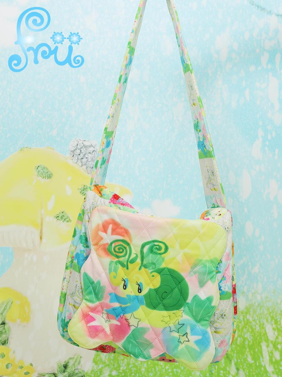 Frufru Gulu Winter Fun Print Quilted Kids Crossbody Bag
