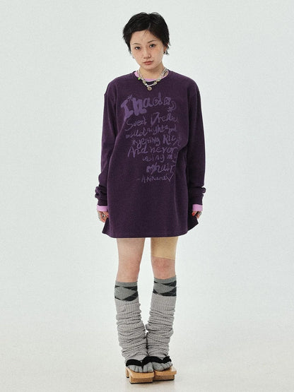 Wish Tee Loose Graphic Print Top For Luck And Style