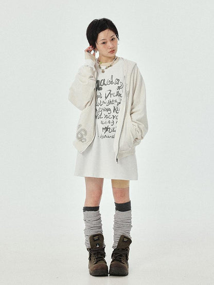 Achihara Wish Tee Loose Graphic Print Top For Luck And Style