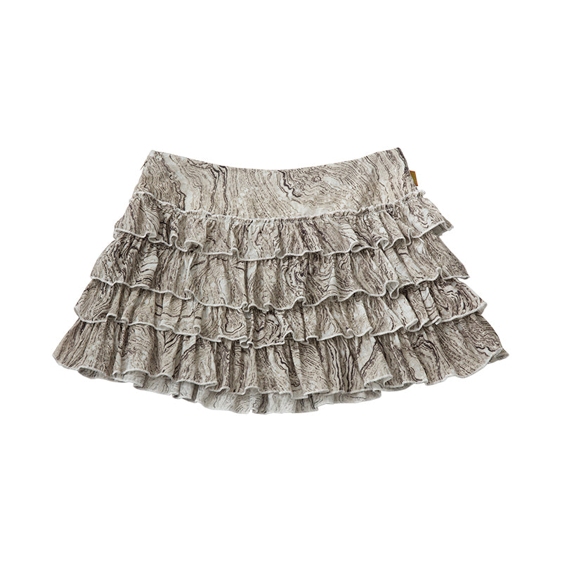 Achihara Pleated Skirt &amp; Flared Pants Set In Blending Colors For All Seasons