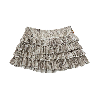 Achihara Pleated Skirt &amp; Flared Pants Set In Blending Colors For All Seasons
