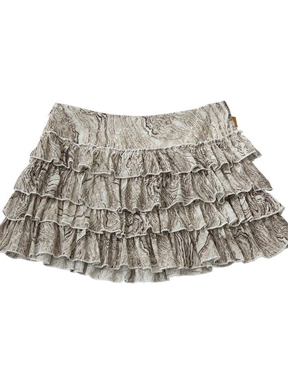 Pleated Skirt &amp; Flared Pants Set In Blending Colors For All Seasons